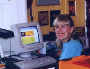 K K in her scriptorium [click for larger]